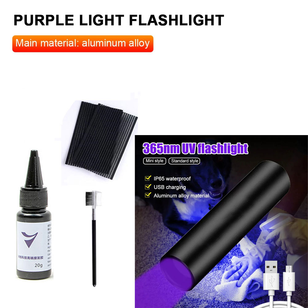 UV Light Hair Extension Glue   - огляд і ціна Liquid Uv Glue Kit