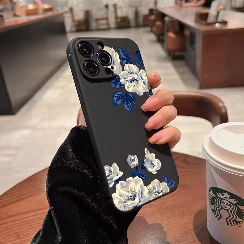 Blue and White Flower Phone Ca - огляд і ціна Samsung Galaxy A55